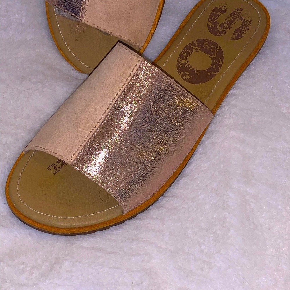 Sorel Ella block slide sandals women’s size 8
